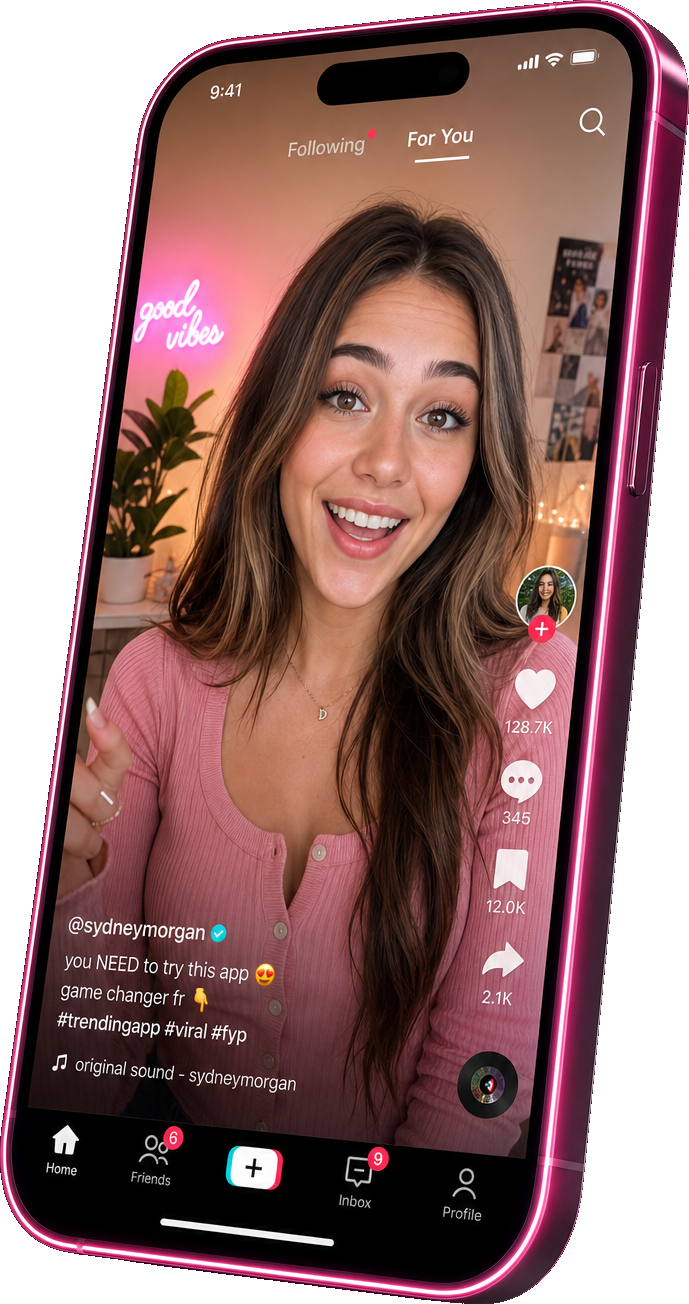 Creator reel promoting a study app